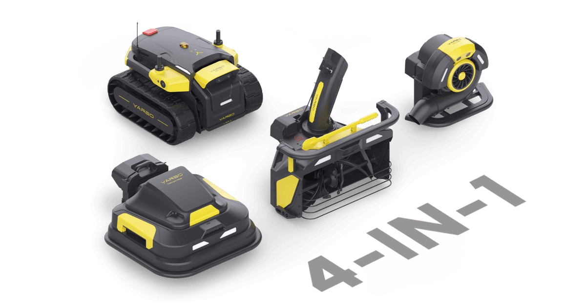 2024 Yarbo 4 in one plus snow plow blade