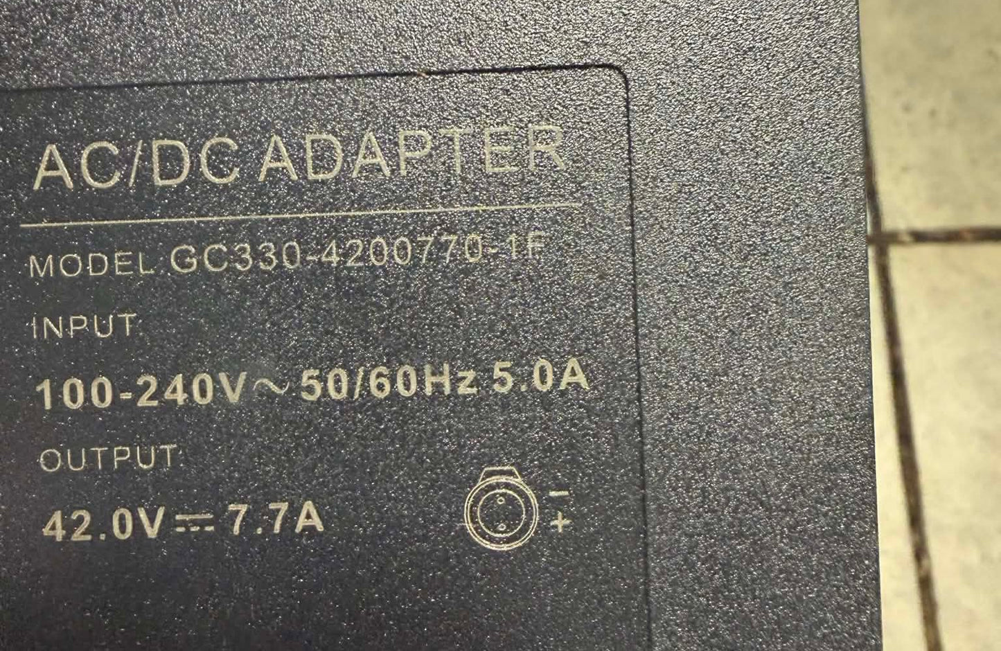 Yarbo wired charger